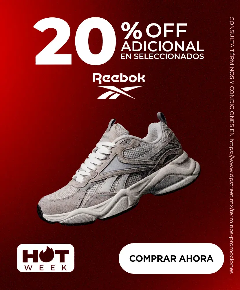 Hot week - Hasta 20% de descuento en producto de la marca Reebok
