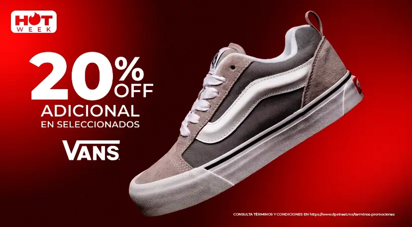 Hot Week - Hasta 20% Off adicional en Vans