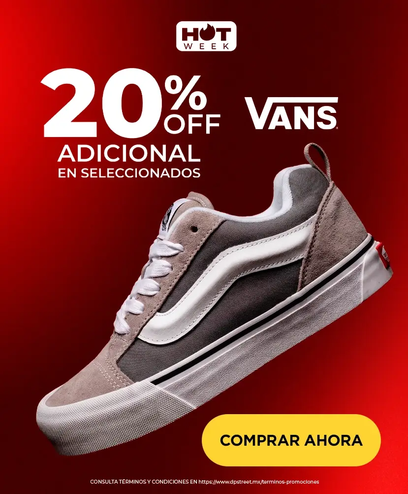 Hot week - Hasta 20% de descuento en producto de la marca Vans