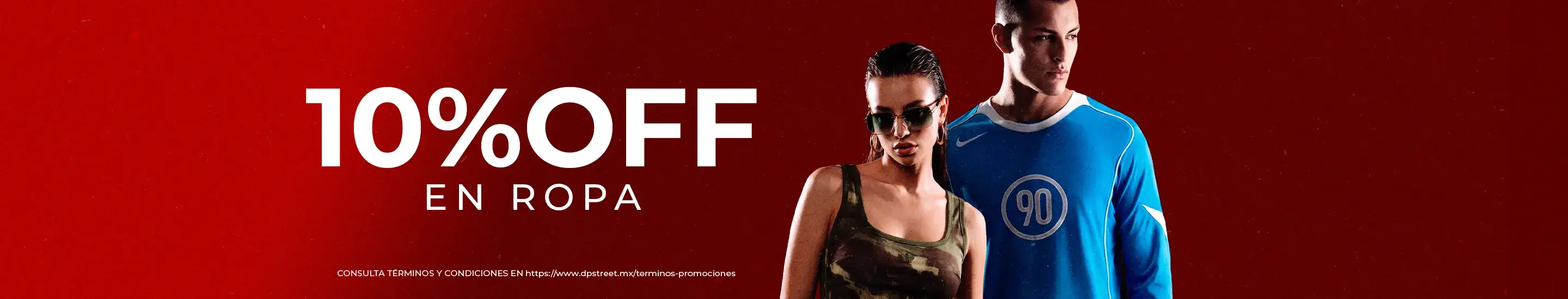 10% Off en ropa